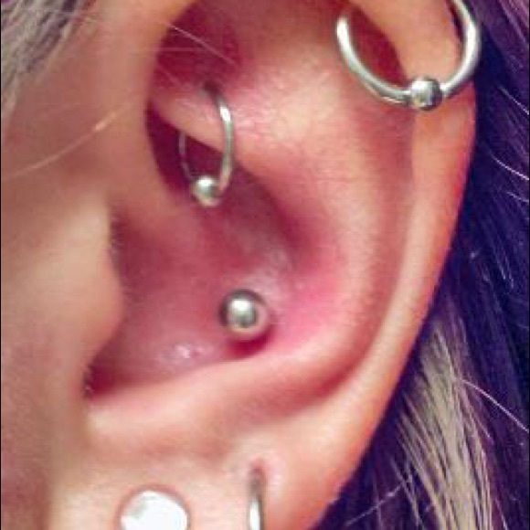 Captive Bead Ring Hoop 16g 13mm 1/2" Lip Ear Nose - Picture 6 of 6